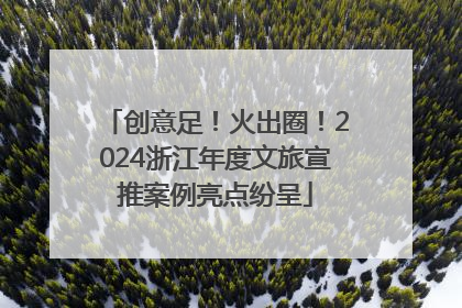 创意足！火出圈！2024浙江年度文旅宣推案例亮点纷呈