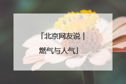 北京网友说｜燃气与人气