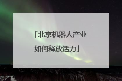 北京机器人产业如何释放活力