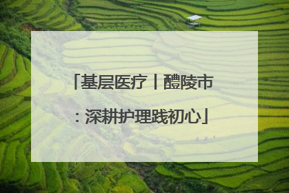 基层医疗丨醴陵市：深耕护理践初心