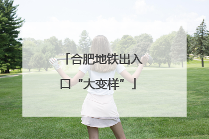 合肥地铁出入口“大变样”