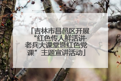 吉林市昌邑区开展“红色传人鲜活讲·老兵大课堂暨红色党课”主题宣讲活动