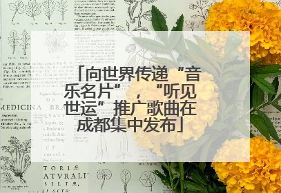 向世界传递“音乐名片”，“听见世运”推广歌曲在成都集中发布