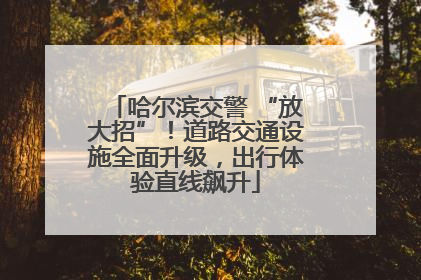 哈尔滨交警 “放大招”！道路交通设施全面升级，出行体验直线飙升