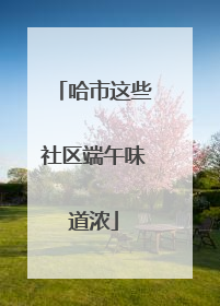 哈市这些社区端午味道浓