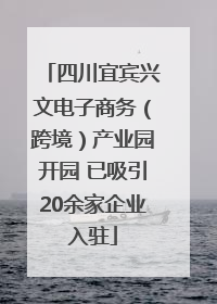 四川宜宾兴文电子商务（跨境）产业园开园 已吸引20余家企业入驻