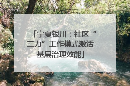 宁夏银川：社区“三力”工作模式激活基层治理效能