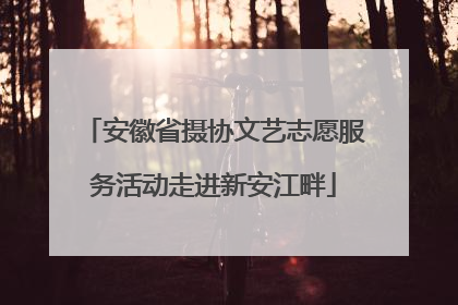 安徽省摄协文艺志愿服务活动走进新安江畔