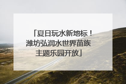 夏日玩水新地标！潍坊弘润水世界苗族主题乐园开放