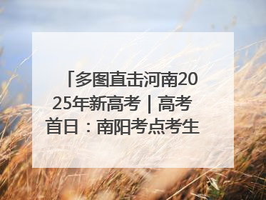 多图直击河南2025年新高考｜高考首日：南阳考点考生信心满满迎战