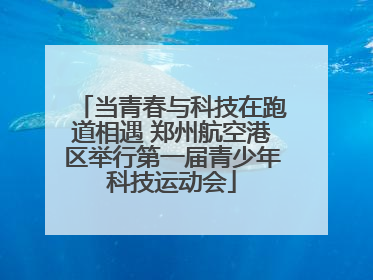 当青春与科技在跑道相遇 郑州航空港区举行第一届青少年科技运动会