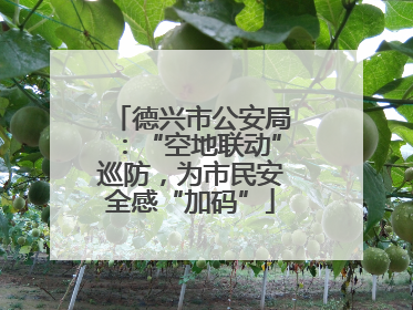 德兴市公安局：“空地联动”巡防，为市民安全感“加码”