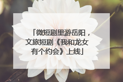 微短剧里游岳阳，文旅短剧《我和龙女有个约会》上线