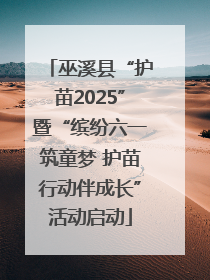 巫溪县“护苗2025”暨“缤纷六一筑童梦 护苗行动伴成长”活动启动