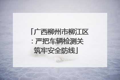 广西柳州市柳江区：严把车辆检测关 筑牢安全防线