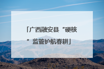 广西融安县“硬核”监管护航春耕