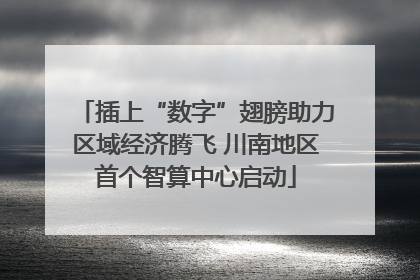 插上“数字”翅膀助力区域经济腾飞 川南地区首个智算中心启动