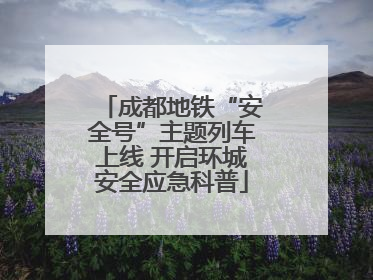 成都地铁“安全号”主题列车上线 开启环城安全应急科普