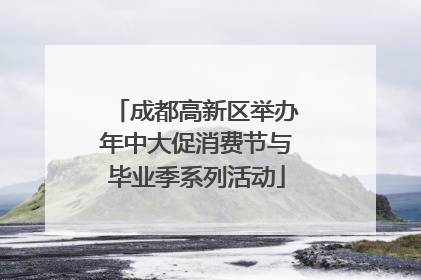 成都高新区举办年中大促消费节与毕业季系列活动