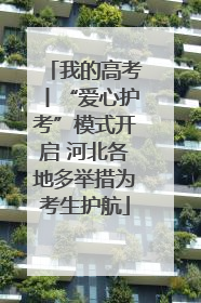 我的高考丨“爱心护考”模式开启 河北各地多举措为考生护航