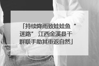 持续降雨致娃娃鱼“迷路” 江西金溪县干群联手助其重返自然