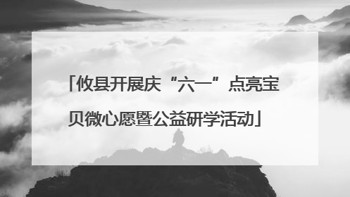 攸县开展庆“六一”点亮宝贝微心愿暨公益研学活动