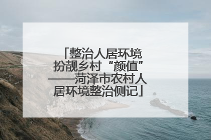整治人居环境 扮靓乡村“颜值”——菏泽市农村人居环境整治侧记