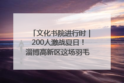 文化书院进行时｜200人激战夏日！淄博高新区这场羽毛球比赛太酷