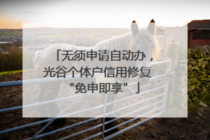 无须申请自动办,光谷个体户信用修复“免申即享”
