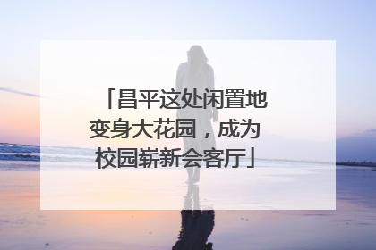 昌平这处闲置地变身大花园，成为校园崭新会客厅