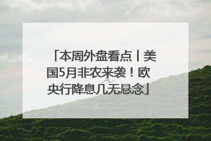 本周外盘看点丨美国5月非农来袭！欧央行降息几无悬念