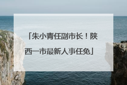 朱小青任副市长！陕西一市最新人事任免