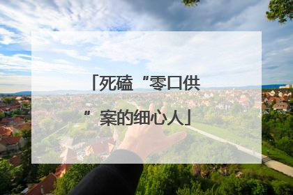 死磕“零口供”案的细心人
