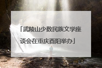 武陵山少数民族文学座谈会在重庆酉阳举办