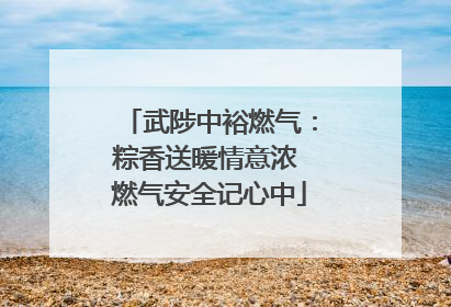 武陟中裕燃气：粽香送暖情意浓 燃气安全记心中
