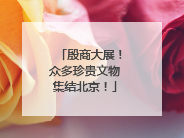 殷商大展！众多珍贵文物集结北京！
