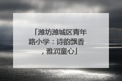 潍坊潍城区青年路小学：诗韵飘香，雅润童心