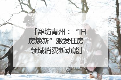 潍坊青州：“旧房焕新”激发住房领域消费新动能