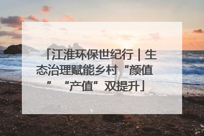 江淮环保世纪行｜生态治理赋能乡村“颜值”“产值”双提升