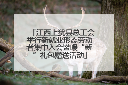江西上犹县总工会举行新就业形态劳动者集中入会暨暖“新”礼包赠送活动