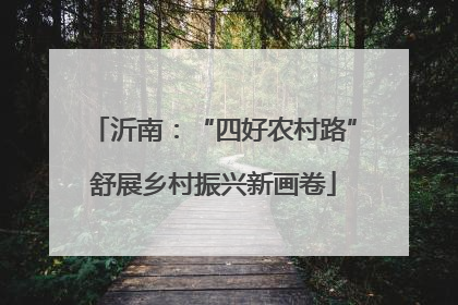 沂南：“四好农村路”舒展乡村振兴新画卷