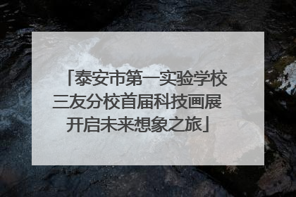 泰安市第一实验学校三友分校首届科技画展开启未来想象之旅