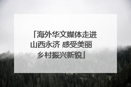 海外华文媒体走进山西永济 感受美丽乡村振兴新貌
