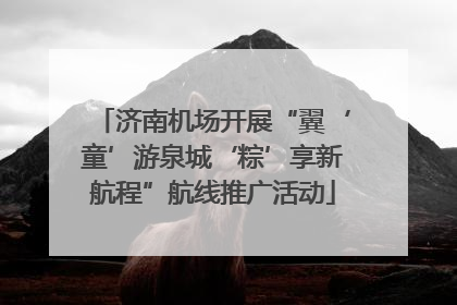 济南机场开展“翼‘童’游泉城‘粽’享新航程”航线推广活动