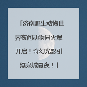 济南野生动物世界夜间动物园火爆开启！奇幻光影引爆泉城夏夜！
