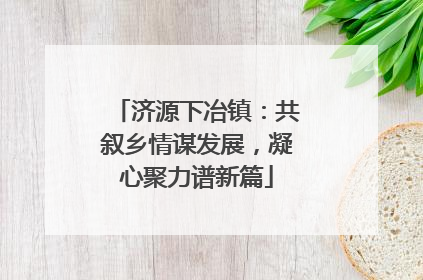 济源下冶镇：共叙乡情谋发展，凝心聚力谱新篇