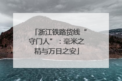 浙江铁路货线“守门人”：毫米之精与万日之安