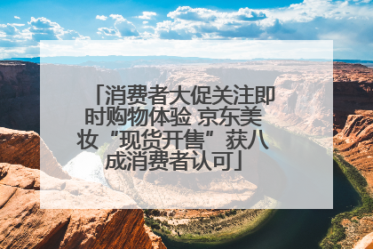 消费者大促关注即时购物体验 京东美妆“现货开售”获八成消费者认可
