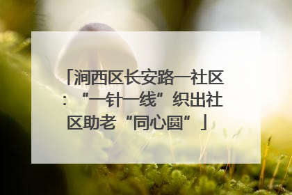 涧西区长安路一社区：“一针一线”织出社区助老“同心圆”