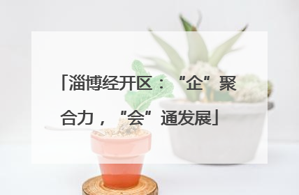 淄博经开区：“企”聚合力，“会”通发展